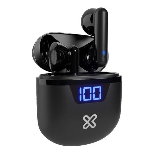 Auriculares Klip Xtreme Touchbuds Bluetooth V5.0 Tws Nnet Color Negro Color de la luz Azul
