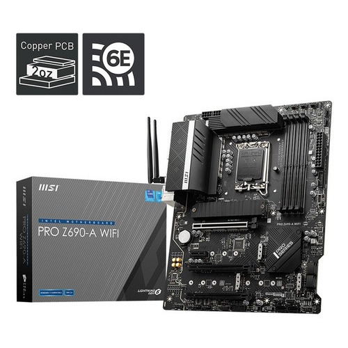 Tarjeta Madre Msi Pro Z690-a Wifi DDR4 Intel 1700 Ddr5 Atx