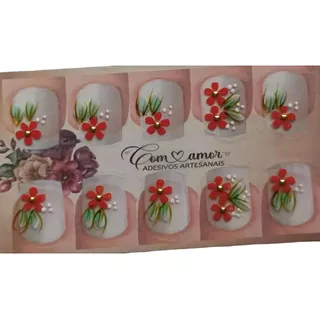 Adesivos Artesanais De Unhas,  Kit Com 50 Adesivos 