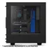 Gabinete para jugadores Nzxt S340, vidrio templado negro-azul, color negro/azul