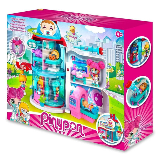 Play Set Pinypon Hospital Emergencia Rotatorio Con Luz Orig.