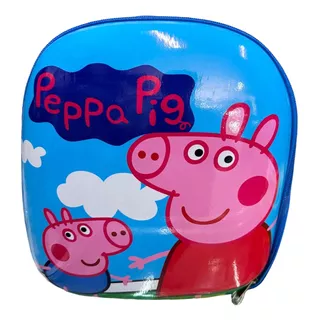 Mochila Peppa Pig Para Niños Preeescolar Kinder En Forma De Concha