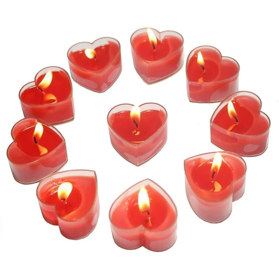 Velas Corazon X 20 Unidades