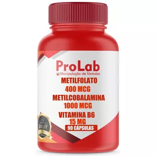 Metilcobalamina 1.000 Mcg + Metilfolato 400 Mcg + B6 15 Mg
