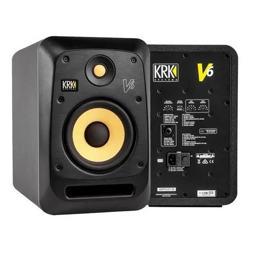 Monitor De Estudio Krk 6.5 V6s4 2 Vías Par Negros 