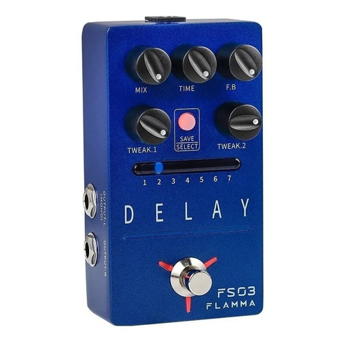 Pedal Efecto Flamma Fs03. Delay + Tap Tempo + Looper