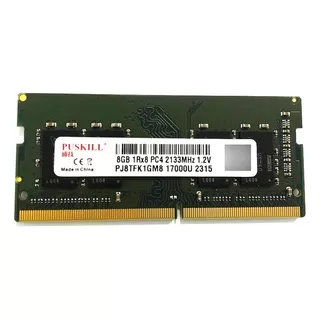 Memoria Ram Puskill Verde 8gb 1rx8 Pc4 2133mhz 