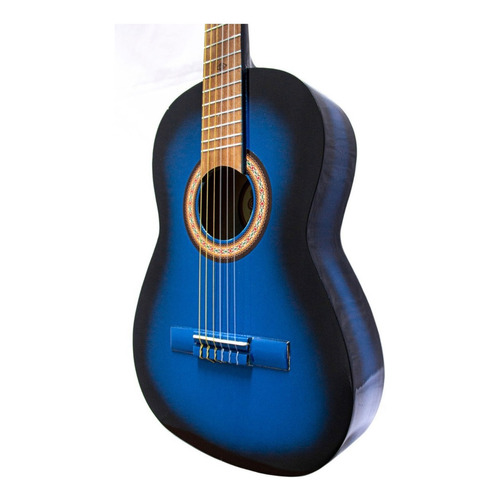 Guitarra Tercerola 3/4 Acústica Clásica Tc1-azul Color Azul Orientación De La Mano Derecha