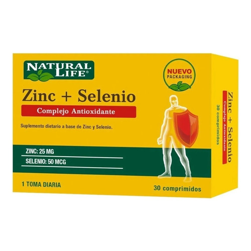 Zinc + Selenio Complejo Antioxidante X 30 Comprimidos