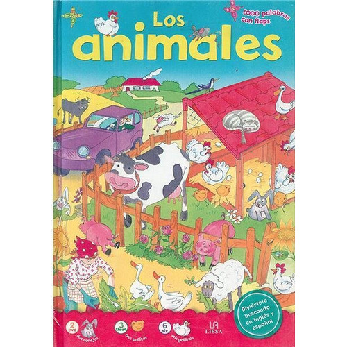 1000 Palabras Con Flaps: Animales, De Cristina Belmonte Paccini. Editorial Libsa, Tapa Pasta Blanda En Español