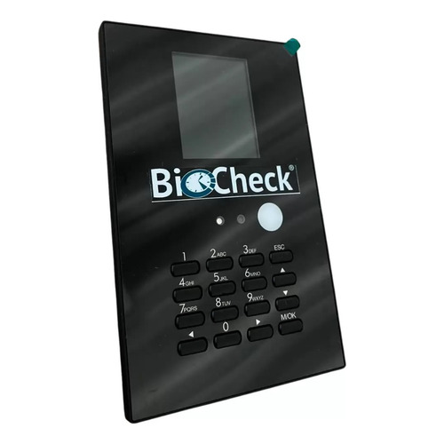 Biocheck Reloj Checador Con Reconocimiento Facial/dactilar Color Negro