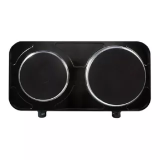 Fogão Elét. Preto 2 Bocas De Mesa Portátil Agratto 110v 220v