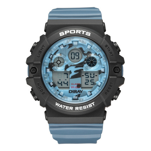 Reloj Deportivo Diray Hombre Moda Original Digital Color de la correa Azul