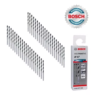 Broca Metal  Aço Ráp. Hss-pointteq 1/8  (kit C/ 30 Un) Bosch