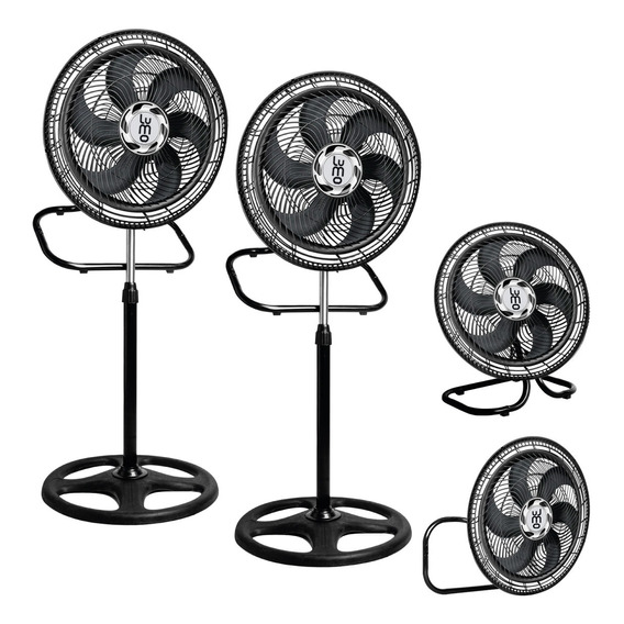 Set  X2 Ventiladores 18 Pulgadas 3 En 1 Pedestal, Piso Pared