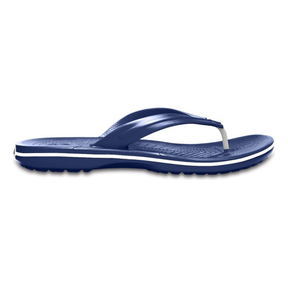 Sandalias Crocs Crocband Flip Fácil De Limpiar Unisex Adulto Color Azul Marino