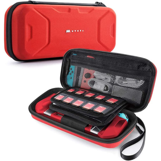 Estuche Para Nintendo Switch/oled Bolso De Viaje Mumba Rojo