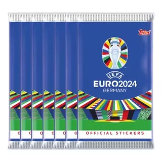 Kit 40 Envelopes Euro 2024 Topps - 240 Figurinhas-oficial