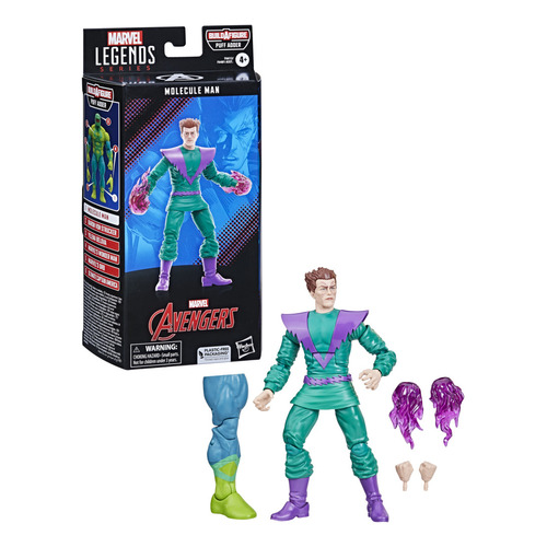 Figura De Acción Marvel Legends Series Molecule Man +3