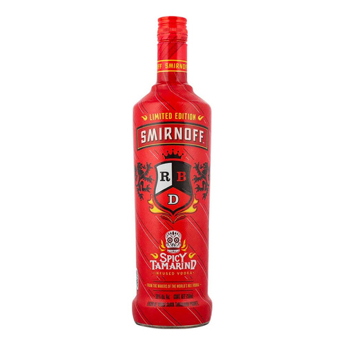 Pack De 4 Vodka Smirnoff X-1 Spicy Tamarind Edic Rbd 750 Ml