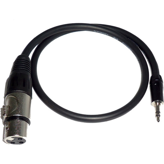  Cable De Macho Spica 3,5 Mm Estereo A Hembra Xlr 3 Mt Largo