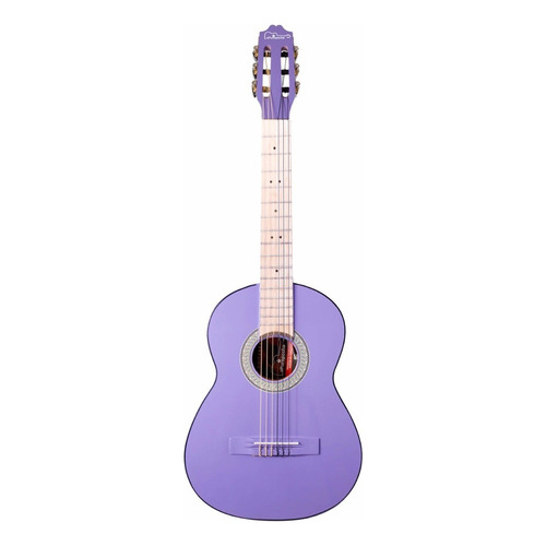 Guitarra clásica infantil La Purepecha Tercerola para diestros morada brillante