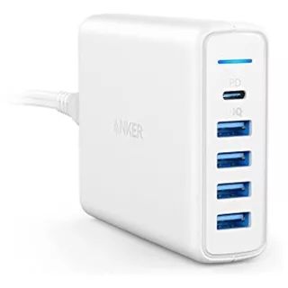 Usb C Wall Wall, Anker Premium 60w 5 Puertos De Escritorio C