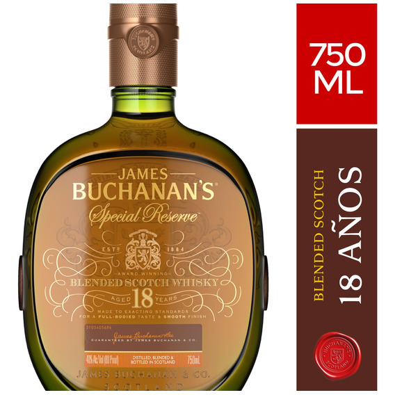 Whisky Buchanan's 18 Años 750cc