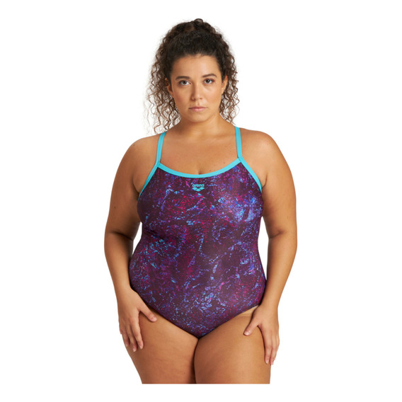 Traje De Baño Mujer Light Drop Back Morado Arena