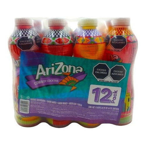 Bebida Saborizada Jugo Arizona Surtido Frutal  12 Pz 591 Ml