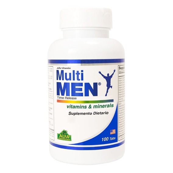 Alfa Vitamins Multi-men X 100 Tabletas