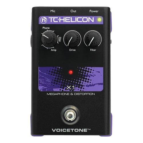 Pedal de efecto TC Helicon Voicetone X1  negro