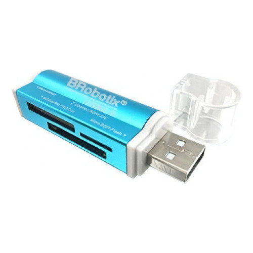 Lector Usb Brobotix 180420a Color Azul Ms Duo Microsd Sd /vc