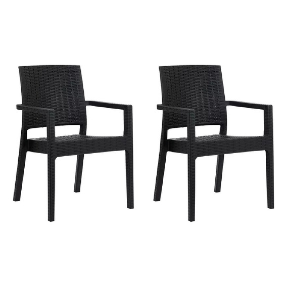 Set X2 Sillones De Ratan Milano Para Exterior Gardenlife