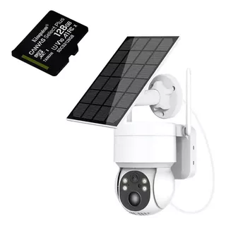 Camara Ip Solar Wifi Bateria Recargable + Memoria 128gb