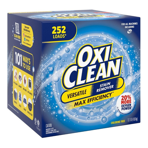 Oxiclean Quitamancha Polvo 252 Lavadas Para Blanco Y Colores