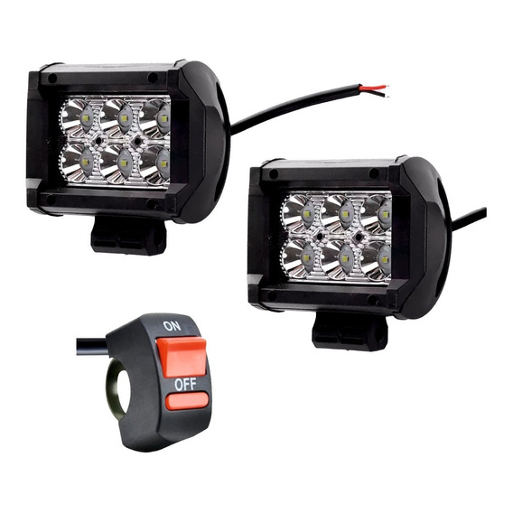 Exploradoras 6led + Switch On/off 7000 Lumens 12-24v