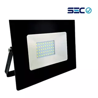 Foco Proyector Led 50w Exterior Sec Color De La Carcasa Negro Color De La Luz Blanco Frío 180-240v