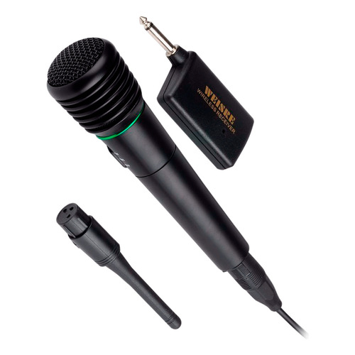 Microfono Inalambrico Pc Parlantes Equipo Wg308e Dimm Color Negro