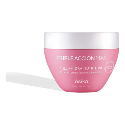 Crema Facial Hidra Nutritiva Triple Acción 25+ Ésika 200g