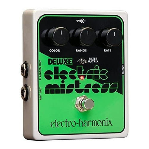 Pedal Electro Harmonix Deluxe Electric Mistress Xo Flanger Color Verde/Negro