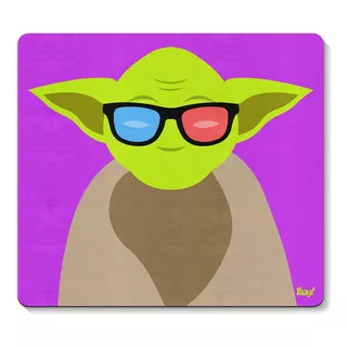 Mouse Pad Emborrachado 23x20cm Star Wars Yaay! Cor Yoda