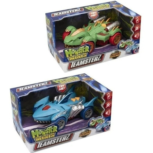 Vehiculo Teamsterz Monster Mini Luz Y Sonido Personaje Verde