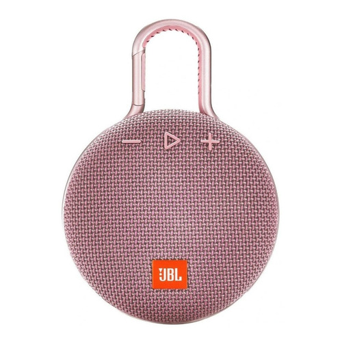 Bocina JBL Clip 3 portátil con bluetooth waterproof dusty pink 