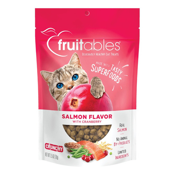 Snack Para Gato Fruitables Salmón Y Arandanos 70 Gr