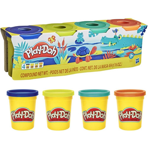 Play Doh 4 Botes Colores Parque De Diversiones 448 G Hasbro