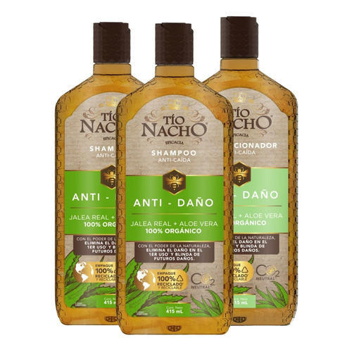  Tío Nacho Pack Aloe Vera 02 Shampoo + 01 Acondicionador