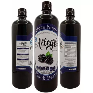 Jarabe Saborizante Sabor Mora Negra 1 Lt Allegro Ingredients