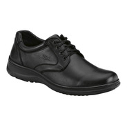 Zapato Oxford Plain Toe Flexi Kaiser 63201 De Piel Negro Diseño Liso 28 Mx Para Adultos - Hombre