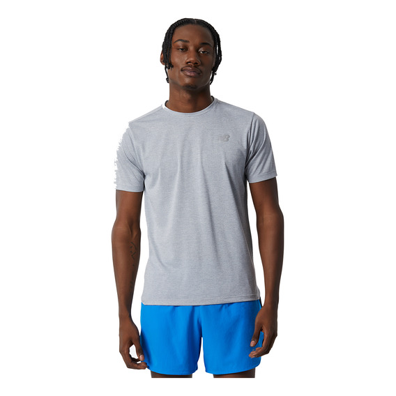 Remera New Balance De Hombre Impact Run Mt21262ag